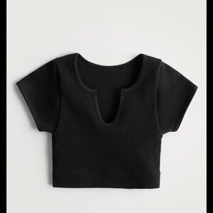 Gilly Hicks Ribbed Crop Top Small